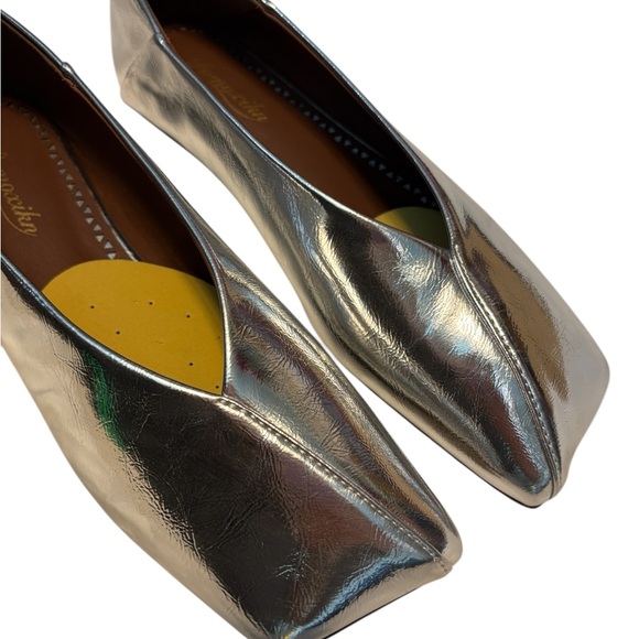 Ballet flats silver square toe - Picture 4 of 6